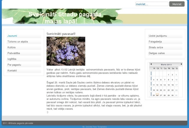 Gulbenes novada dome, Stradu pagasta pārvalde, 